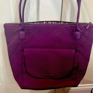 Vera Bradley tote bag in deep purple
